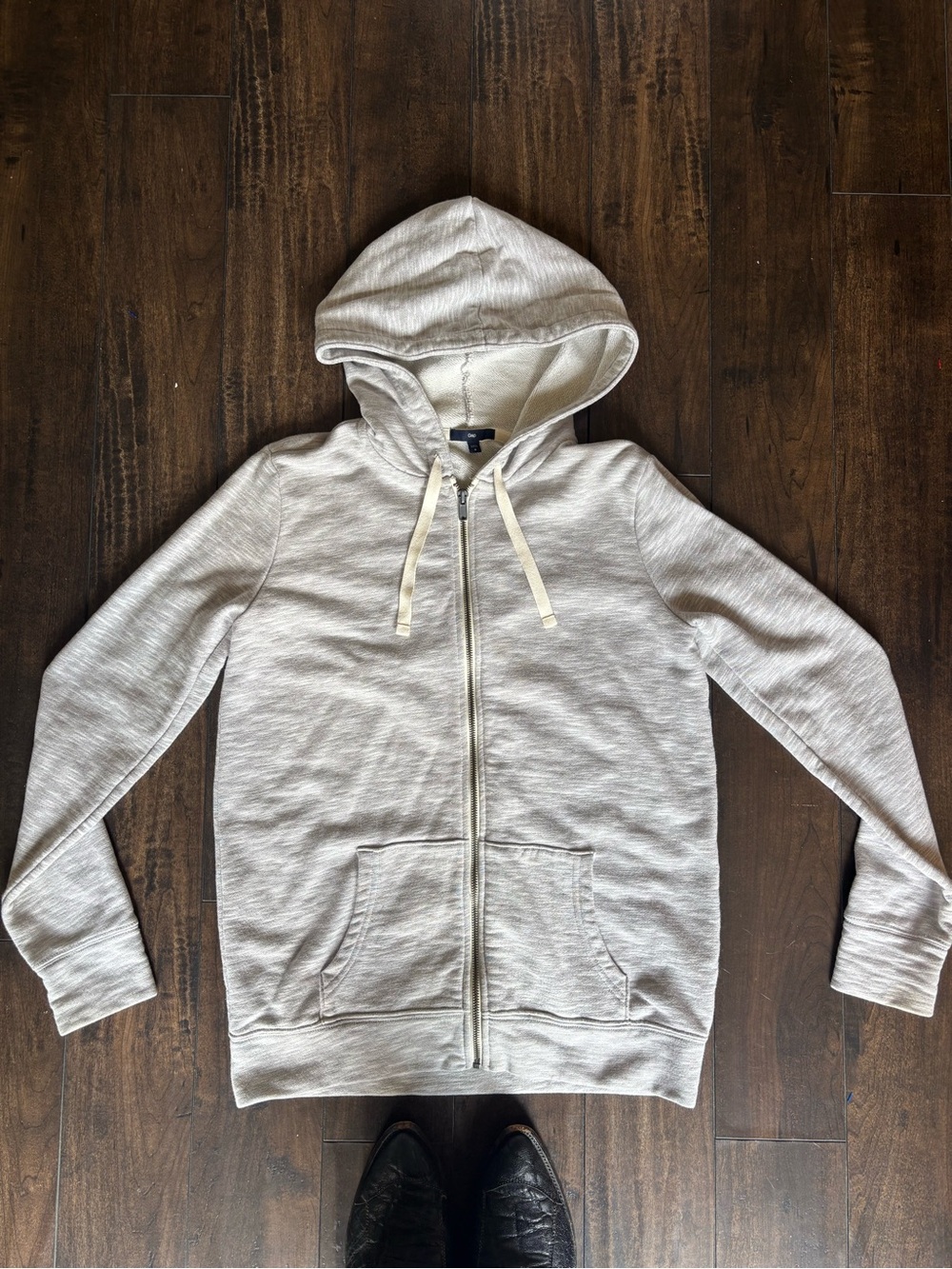 GAP Light Gray Full-Zip Hoodie